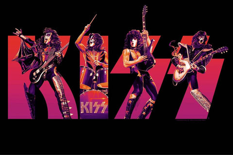 Kiss Logo Screen Print 1/75 Official