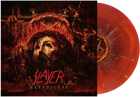 Slayer Repentless - OxBlood & Orange Swirl w/ Mustard Splatter Colored Vinyl Lp
