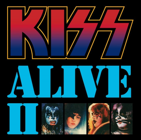 Kiss Alive II 45th Anniversary Red & Blue Swirl 2X Vinyl Lp
