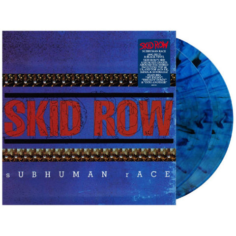Skid Row Subhuman Race Blue & Black Marble 2X Vinyl Lp