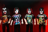 KISS x Ben Cooper Costume Kids Collection - Series 12 Costumed Action Figure Bundle (The Starchild, The Demon, The Spaceman & The Catman)