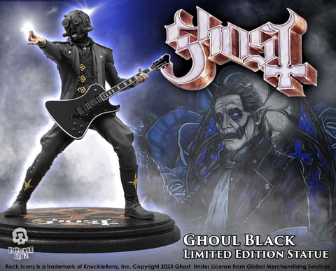 Ghost Nameless Ghoul II Black Guitar KnuckleBonz Statue
