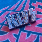 Kiss Logo Pin With Stones