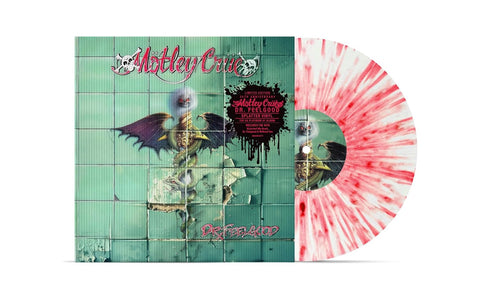 Motley Crue Dr. Feelgood 35th Anniversary white and red splatter vinyl pressing with lenticular cover