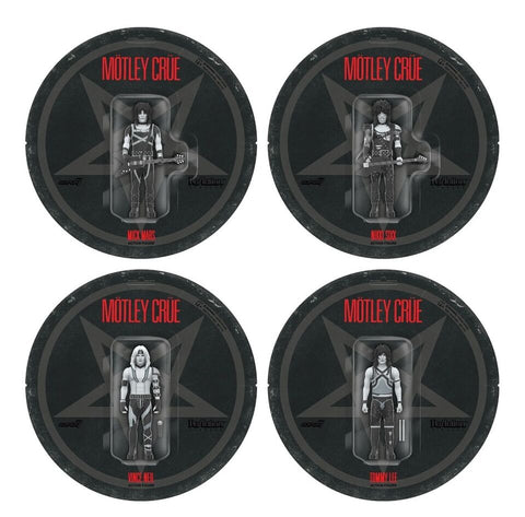 Motley Crue Super7 - Motley Crue Set of 4- ReAction Figures (Shout At The Devil - Black & White)