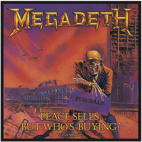 Megadeth Standard Woven Patch: Peace Sells