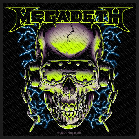 Megadeth Standard Woven Patch: Vic Rattlehead