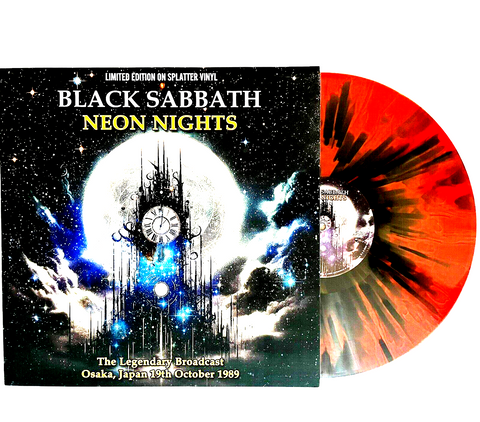 Black Sabbath Neon Nights Live Osaka, Japan October 19 1989 Hand Numbered Red Splatter Vinyl Lp