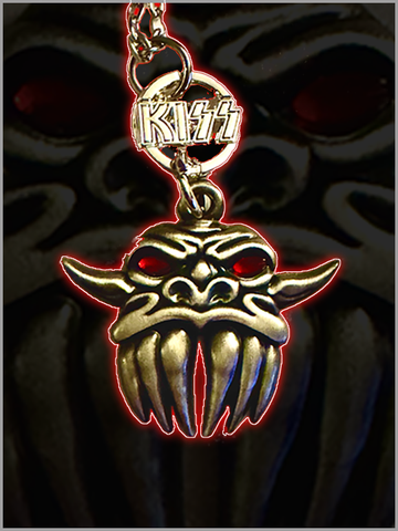 Kiss Gene Simmons's Demon Boots Face Necklace Ltd Ed