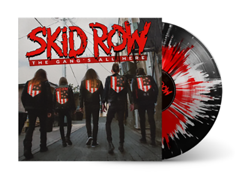 Skid Row The Gang’s All Here  Black Whit & Red Splatter Vinyl Lp