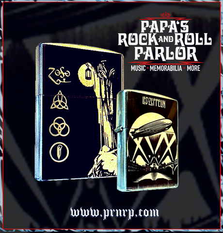 Led Zeppelin Steel and Black Zippo