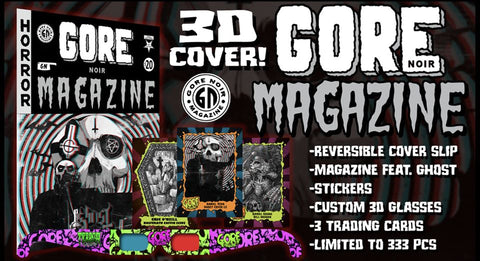 Gore Magazine Ghost 3 Cover Special with 3D glasses, trading cards, stickers