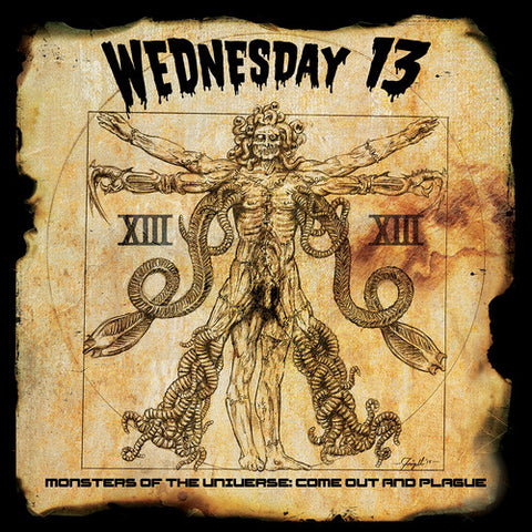 Wednesday 13 Monsters Of The Universe: Come Out And Plague [Explicit Content] 2X Gold Vinyl Lp