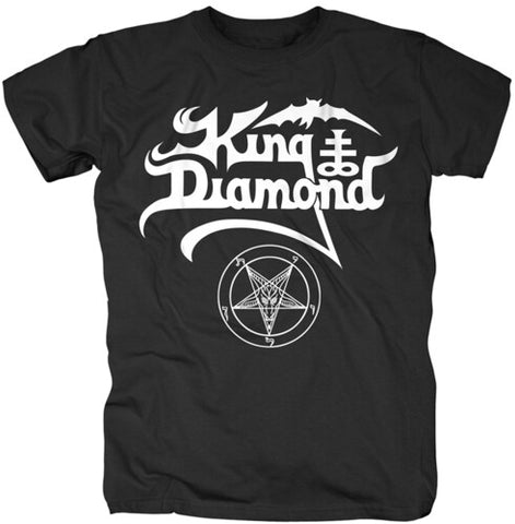 King Diamond Logo Black Unisex Short Sleeve T-shirt (Large)