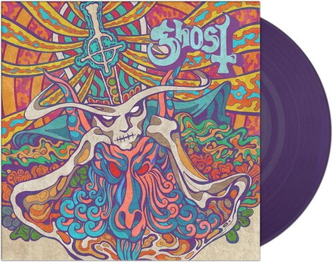 Ghost Seven Inches of Satanic Panic Kiss the Go-Goat / Mary on a Cross Purple Vinyl 7" Single