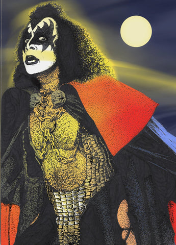 Official 'Parlor Merch Gene Simmons 11x14 Matted/Signed/Numbered Print