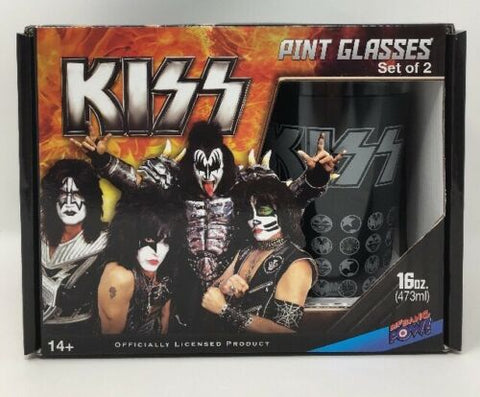 Kiss Pint Glasses