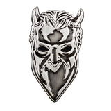 GHOST NAMELESS GHOUL ANTIQUE NICKEL ENAMEL PIN/ SILVER PIN