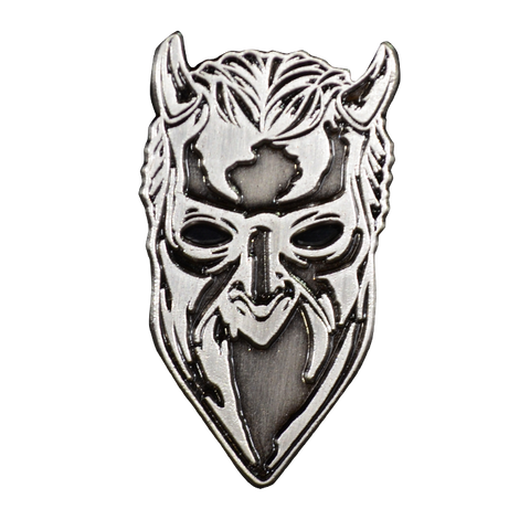 GHOST NAMELESS GHOUL ANTIQUE NICKEL ENAMEL PIN/ SILVER PIN
